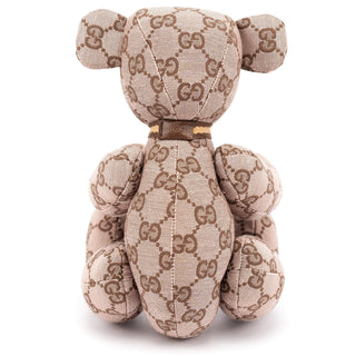 Gucci 212955 Monogram Canvas Teddy Bear