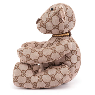 Gucci 212955 Monogram Canvas Teddy Bear