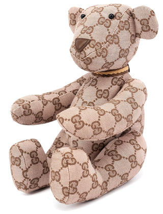 Gucci 212955 Monogram Canvas Teddy Bear