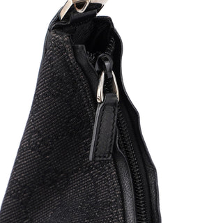 Gucci 246892 Anthracite Denim GG Hobo Shoulder Bag