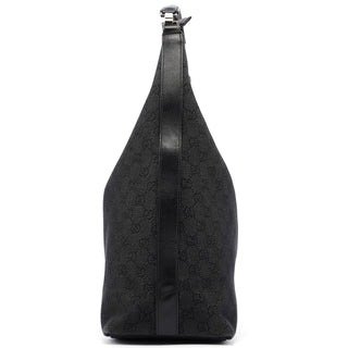 Gucci 246892 Anthracite Denim GG Hobo Shoulder Bag