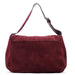 Gucci 248045 Burgundy Suede GG Shoulder Bag