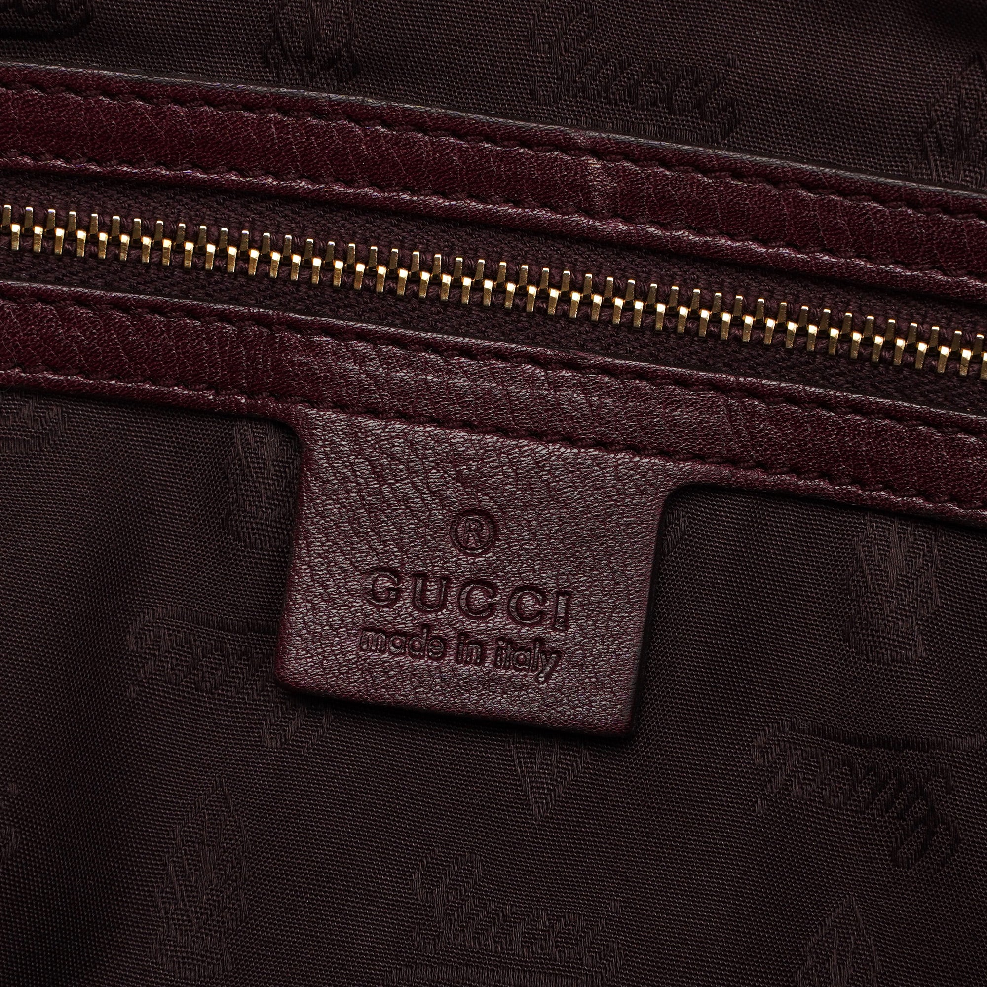 Gucci 248045 Burgundy Suede GG Shoulder Bag