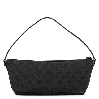 Gucci 250001 Anthracite Denim GG Boat Pochette