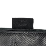 Gucci 250001 Black Lizard Embossed Boat Pochette