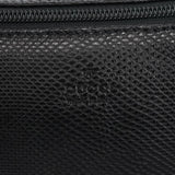 Gucci 250001 Black Lizard Embossed Boat Pochette