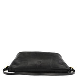 Gucci 250001 Black Lizard Embossed Boat Pochette