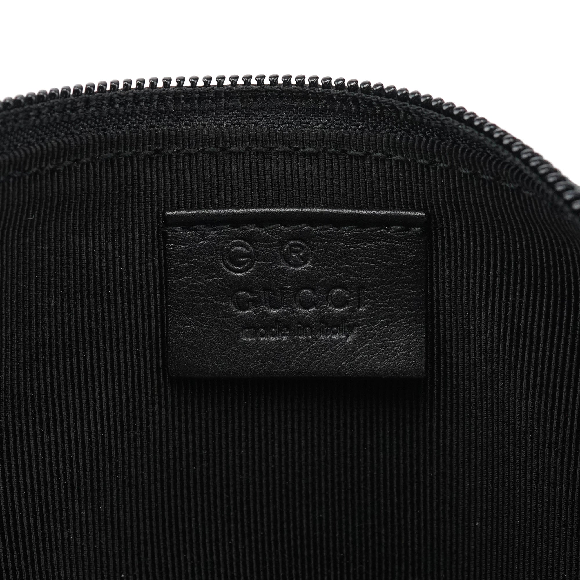 Gucci 250001 Black Lizard Embossed Boat Pochette