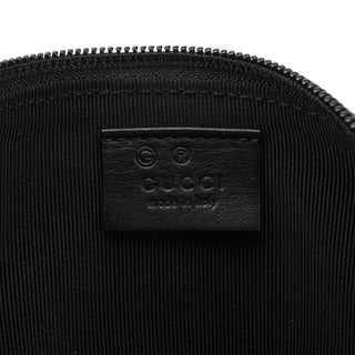 Gucci 250001 Black Lizard Embossed Boat Pochette