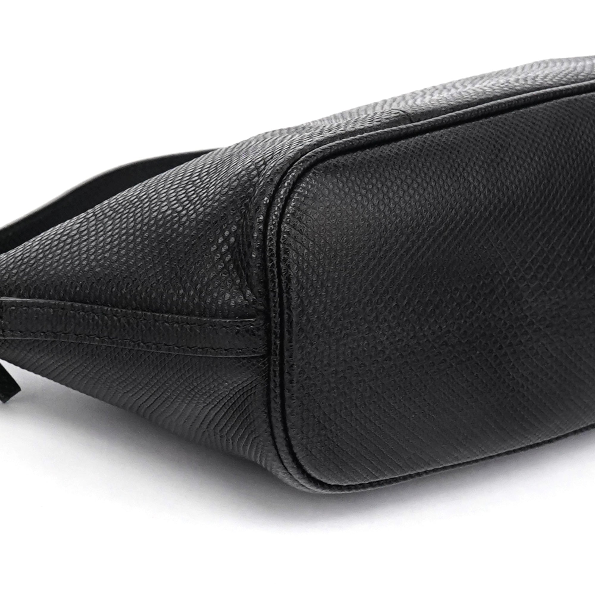 Gucci 250001 Black Lizard Embossed Boat Pochette