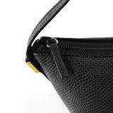 Gucci 250001 Black Lizard Embossed Boat Pochette