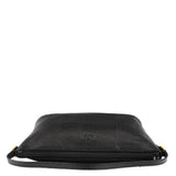 Gucci 250001 Black Lizard Embossed Boat Pochette