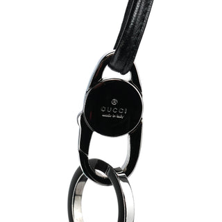 Gucci 253336 Black GG Embossed Leather Shoulder Bag