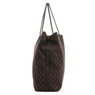 Gucci 257271 Brown GG Leather Tote Bag