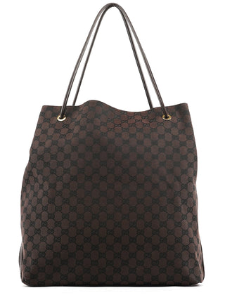 Gucci 257271 Brown GG Leather Tote Bag