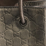 Gucci 257271 Metallic GG Embossed Leather Tote Bag