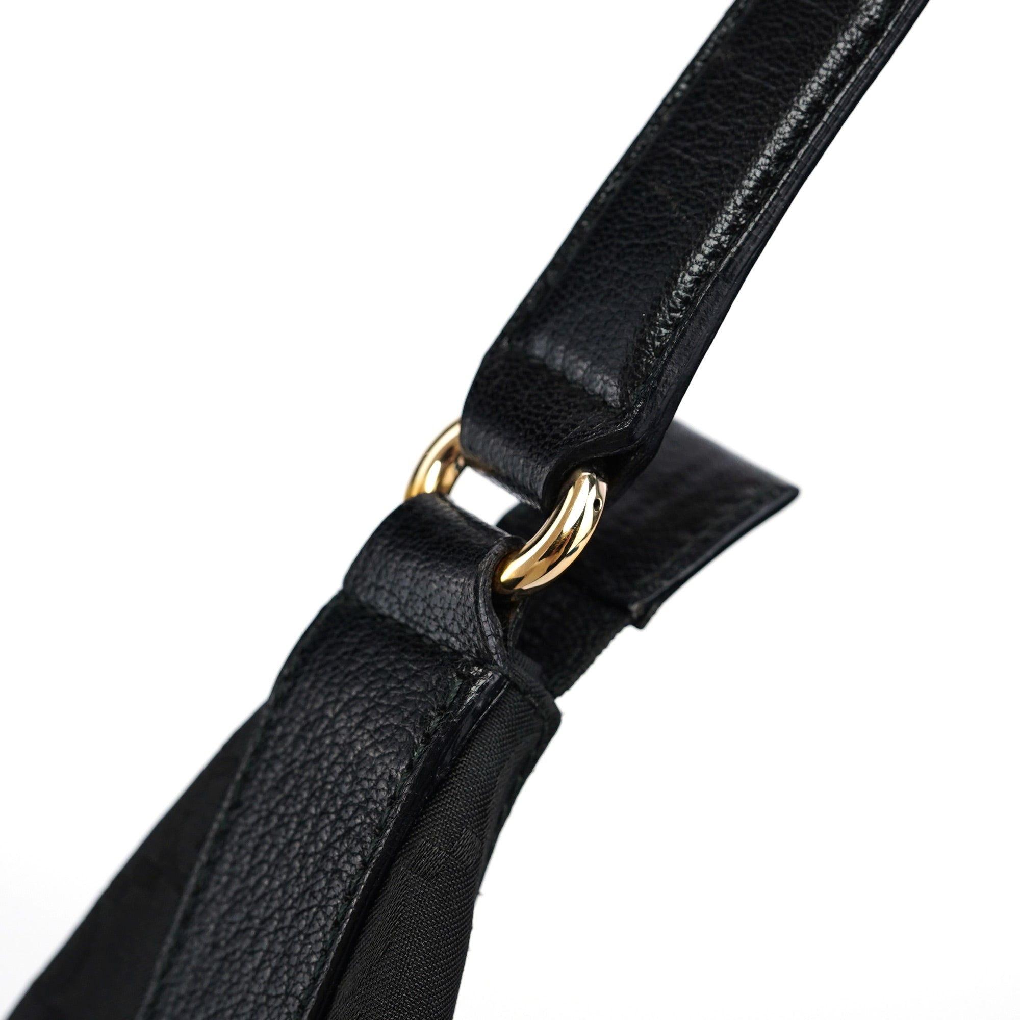 Gucci 257279 Sac hobo en toile GG noire