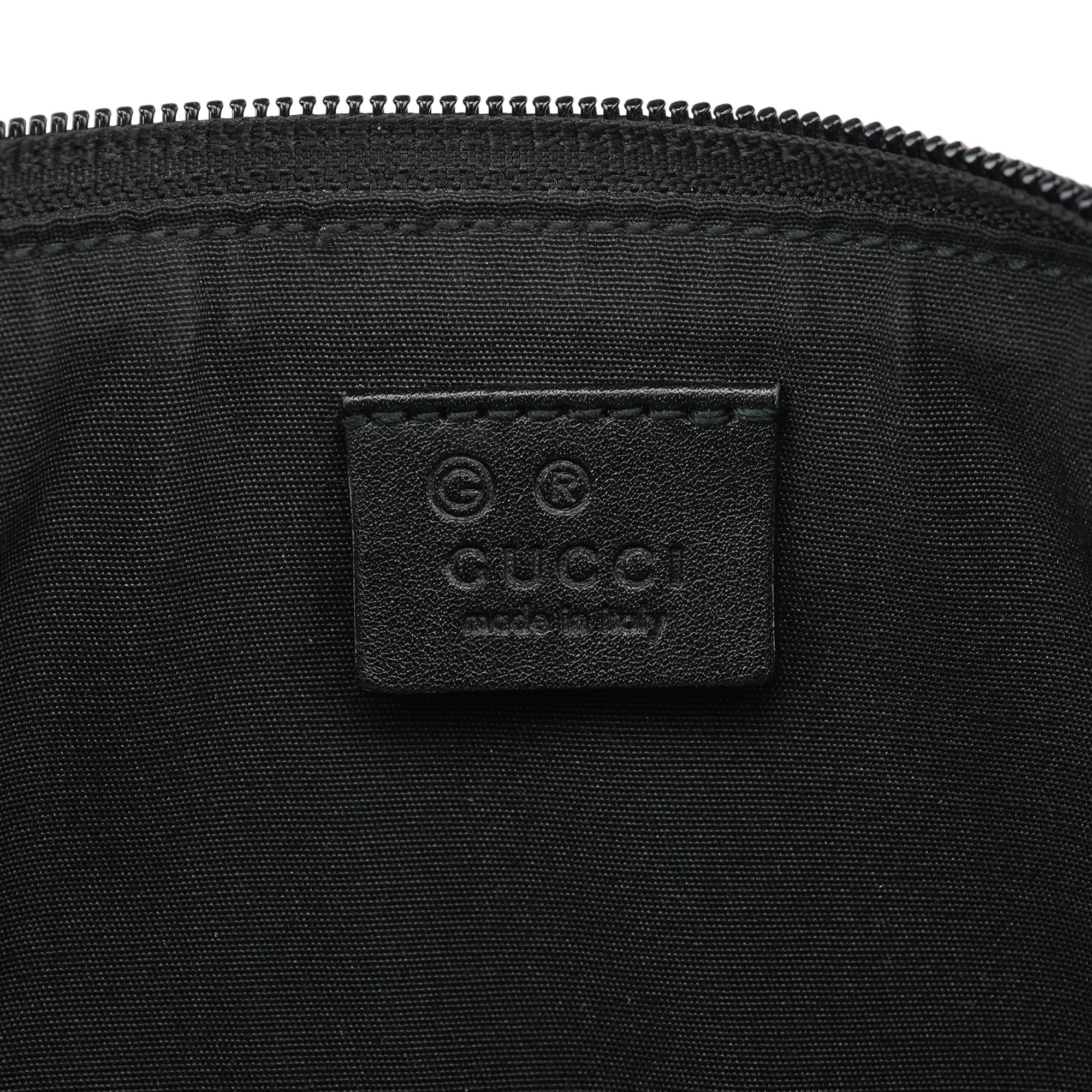 Gucci 257300 Anthracite Denim GG Boat Pochette