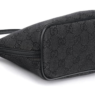 Gucci 257300 Anthracite Denim GG Boat Pochette