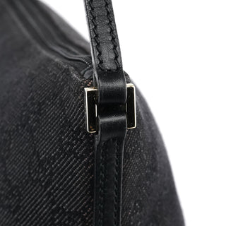 Gucci 257300 Anthracite Denim GG Boat Pochette