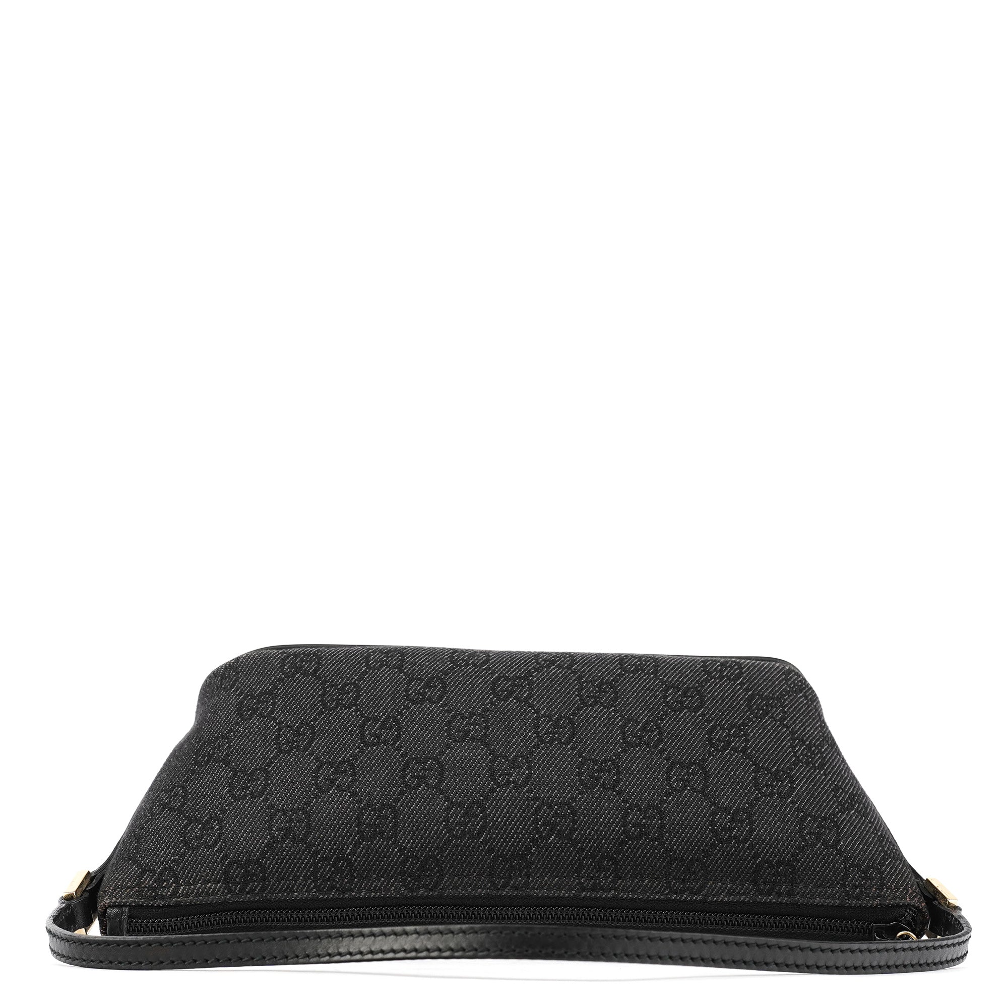 Gucci 257300 Anthracite Denim GG Boat Pochette