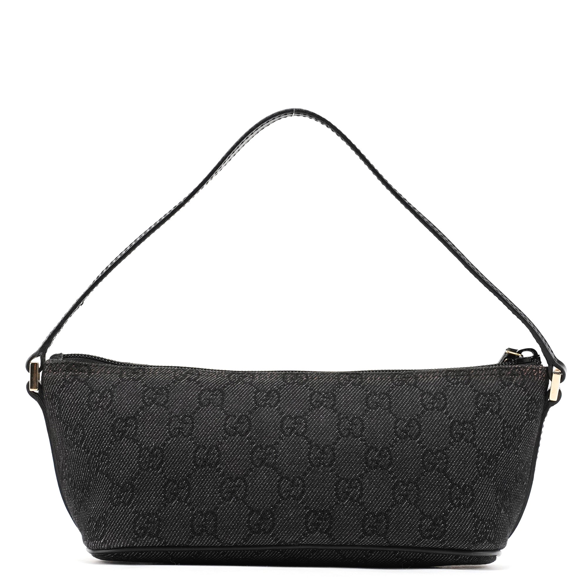 Gucci 257300 Anthracite Denim GG Boat Pochette