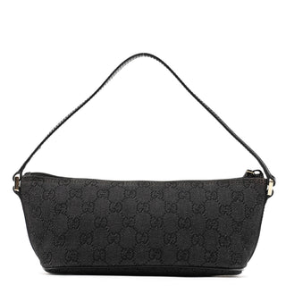 Gucci 257300 Anthracite Denim GG Boat Pochette