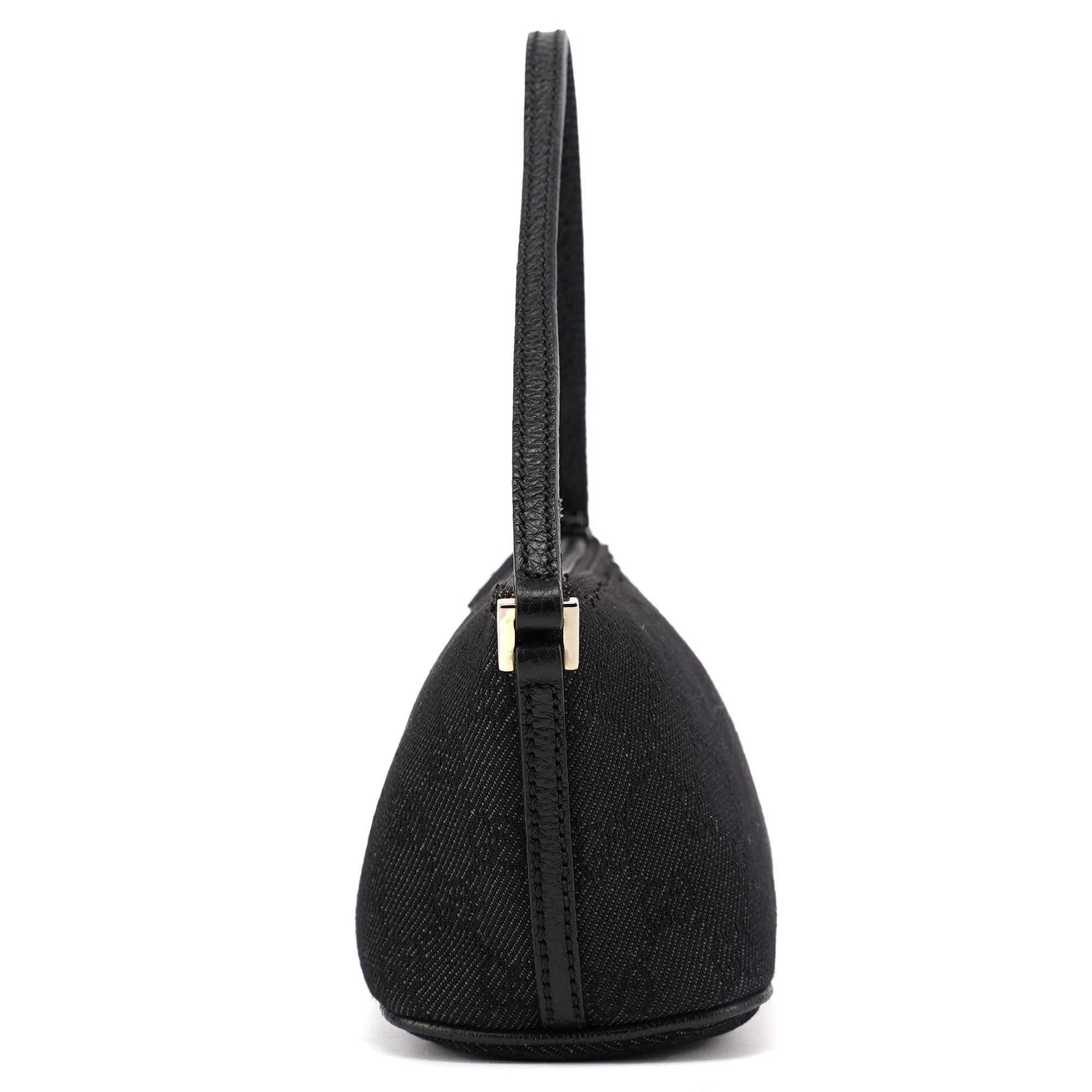 Gucci 257300 GG Boat Pochette en denim GG anthracite