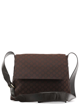 Gucci 272351 Brown GG Canvas Crossbody Bag