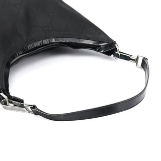 Gucci 28335 Black GG Hobo Shoulder Bag