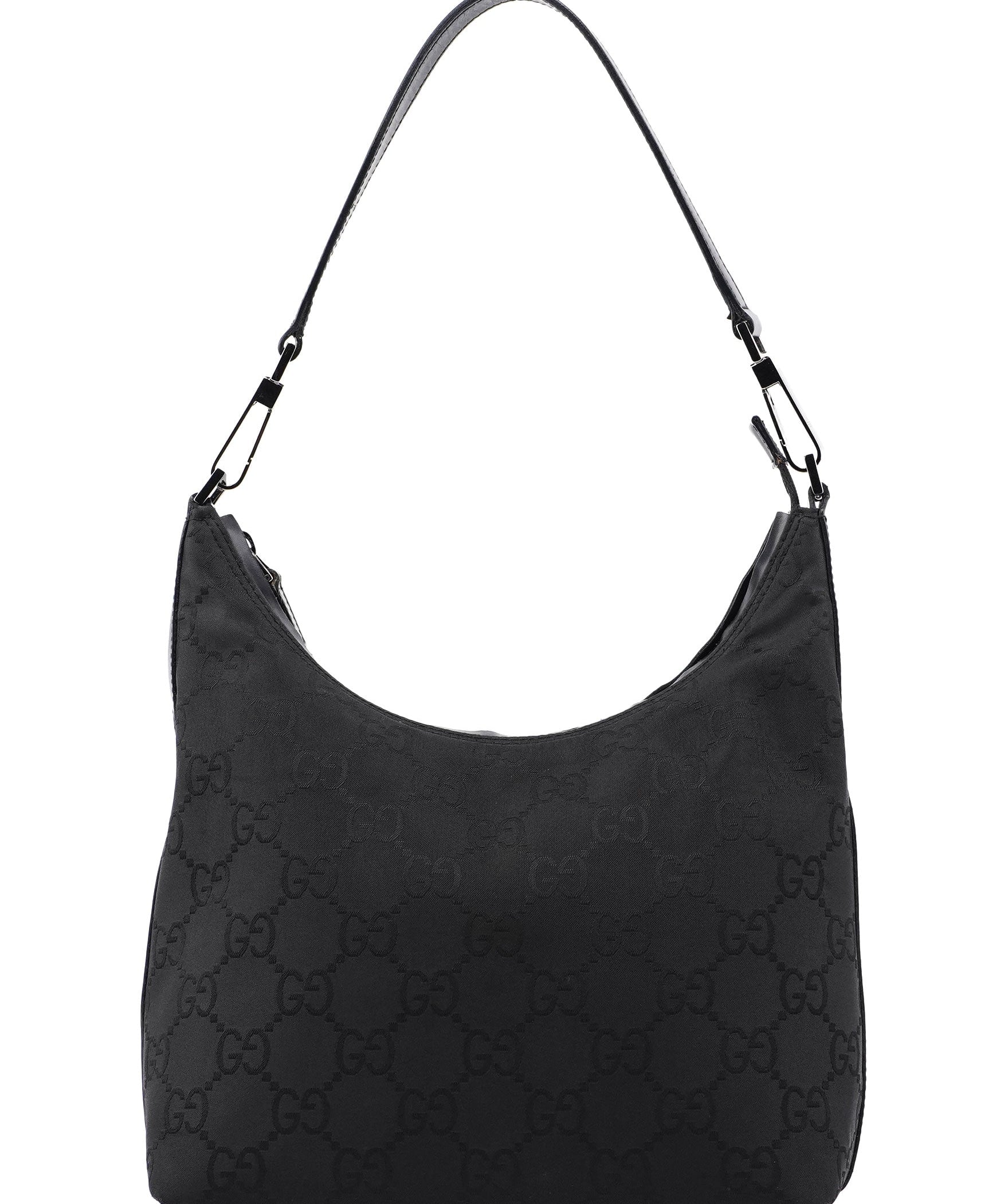 Gucci 28335 Black GG Hobo Shoulder Bag