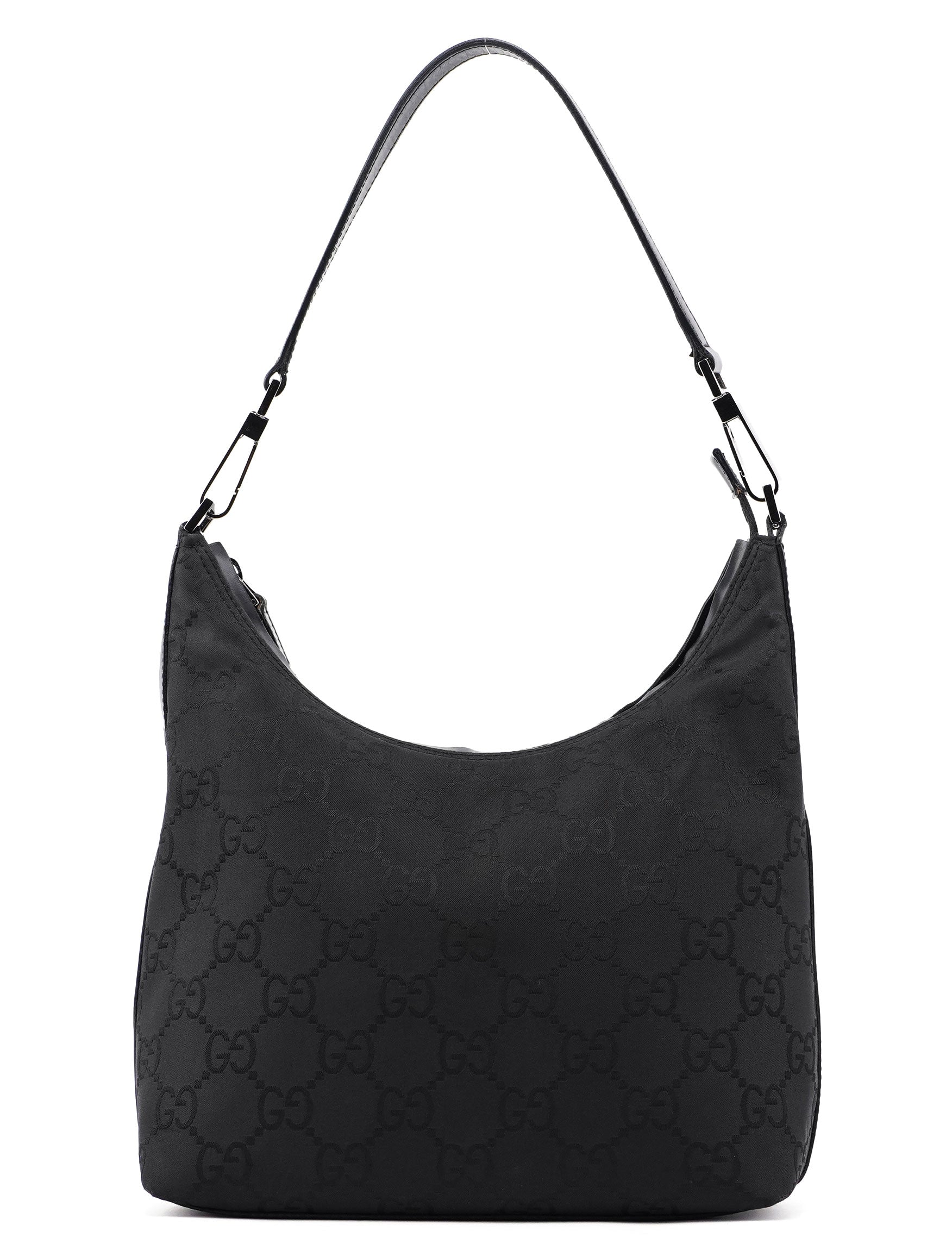 Gucci 28335 Black GG Hobo Shoulder Bag