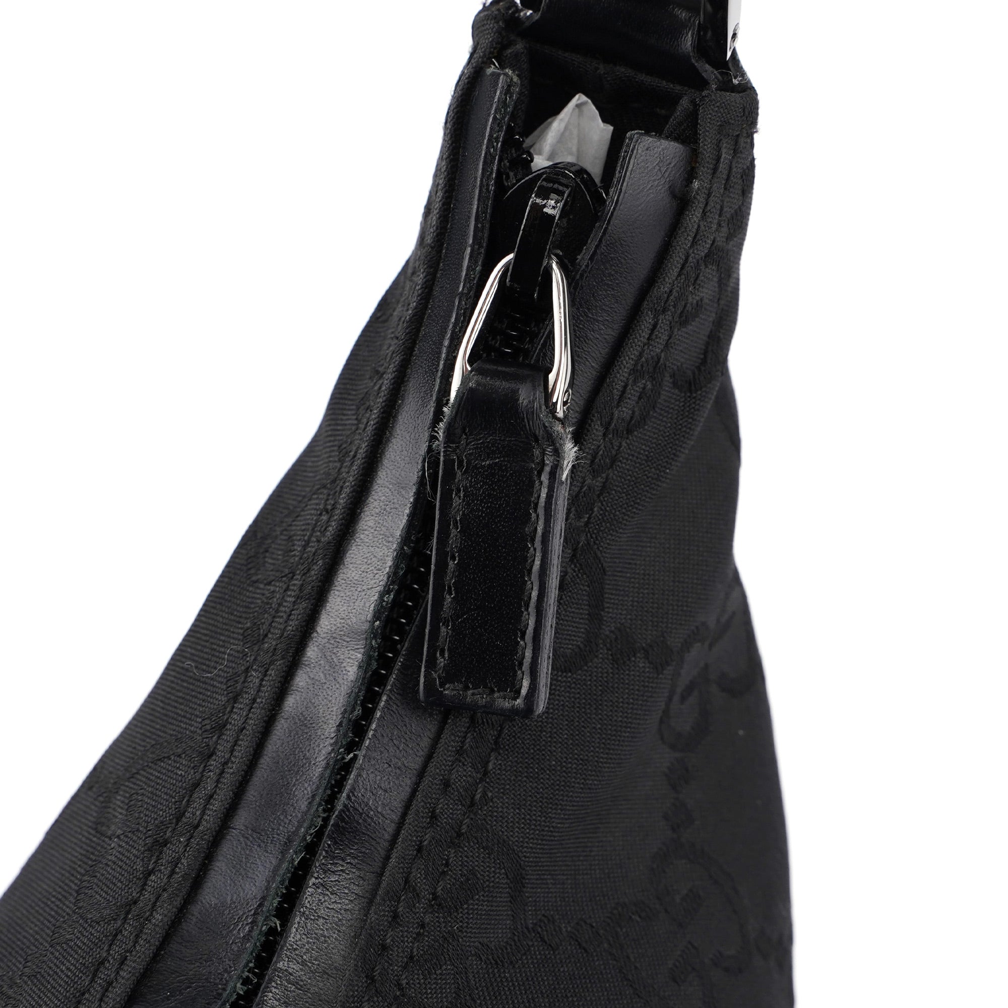 Gucci 28335 Black GG Hobo Shoulder Bag