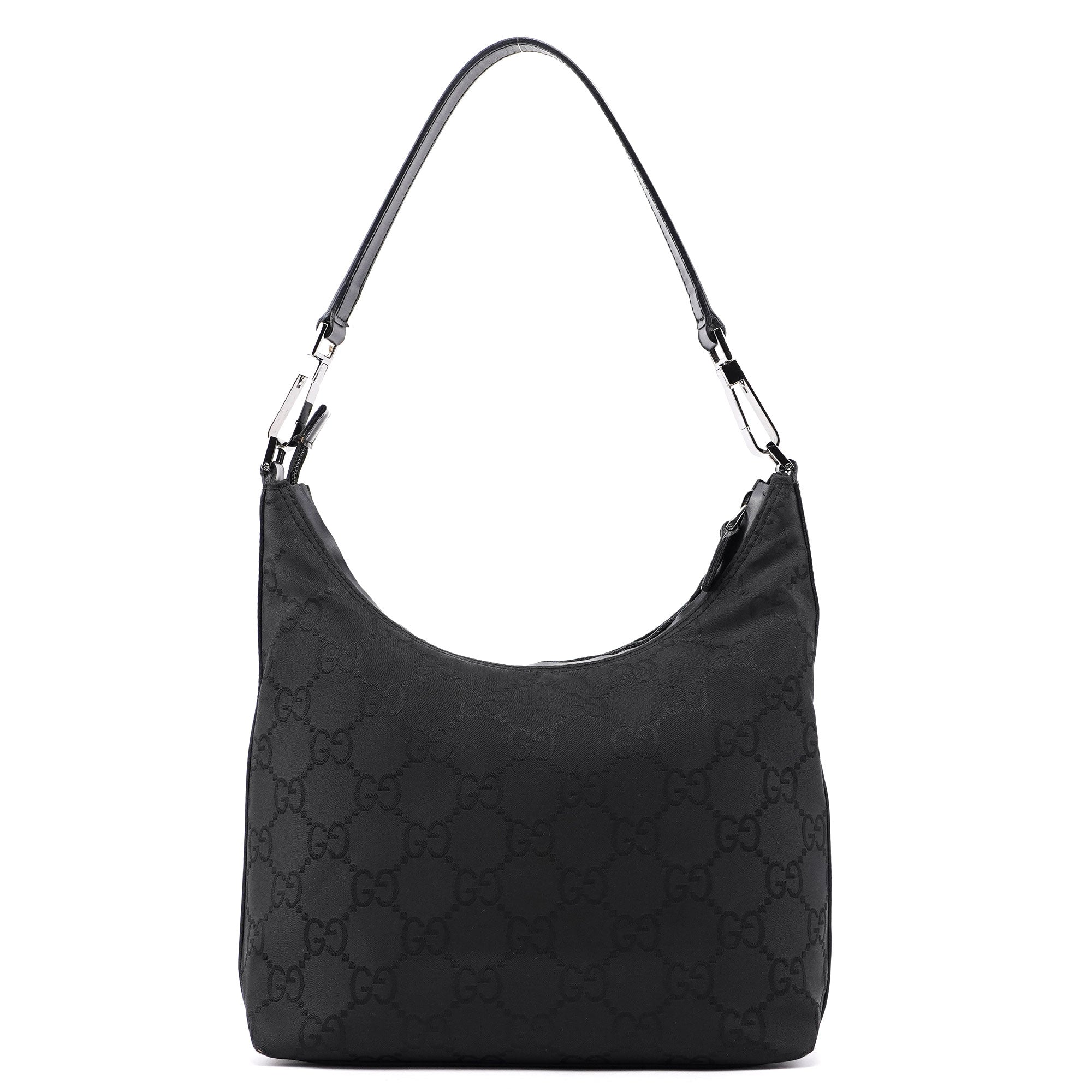 Gucci 28335 Black GG Hobo Shoulder Bag