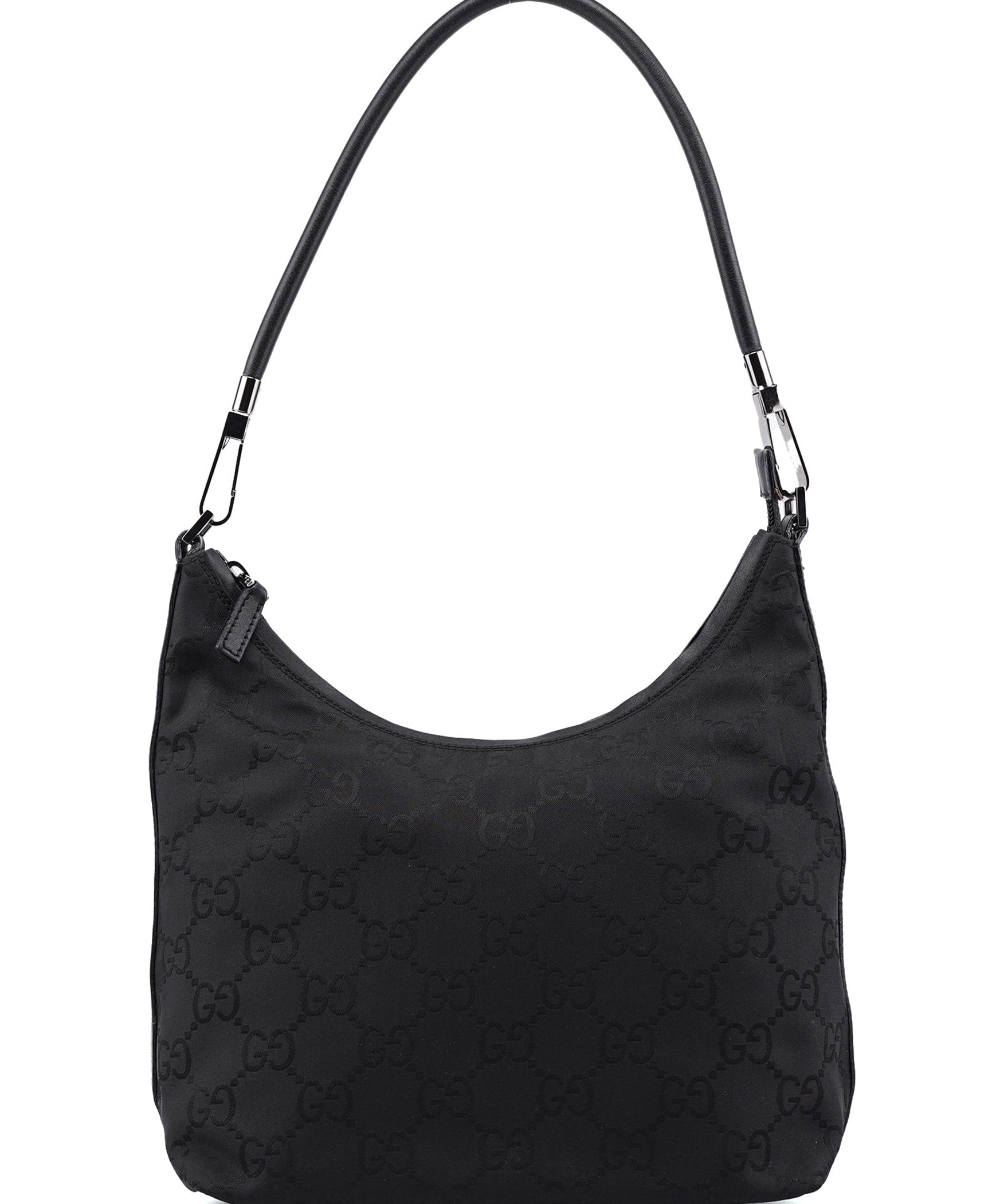 Gucci 28335 Black GG Hobo Shoulder Bag