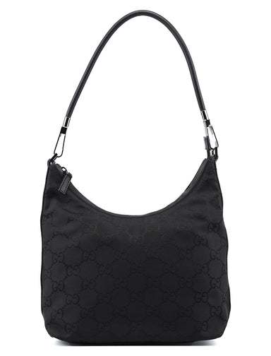 Gucci 28335 Black GG Hobo Shoulder Bag