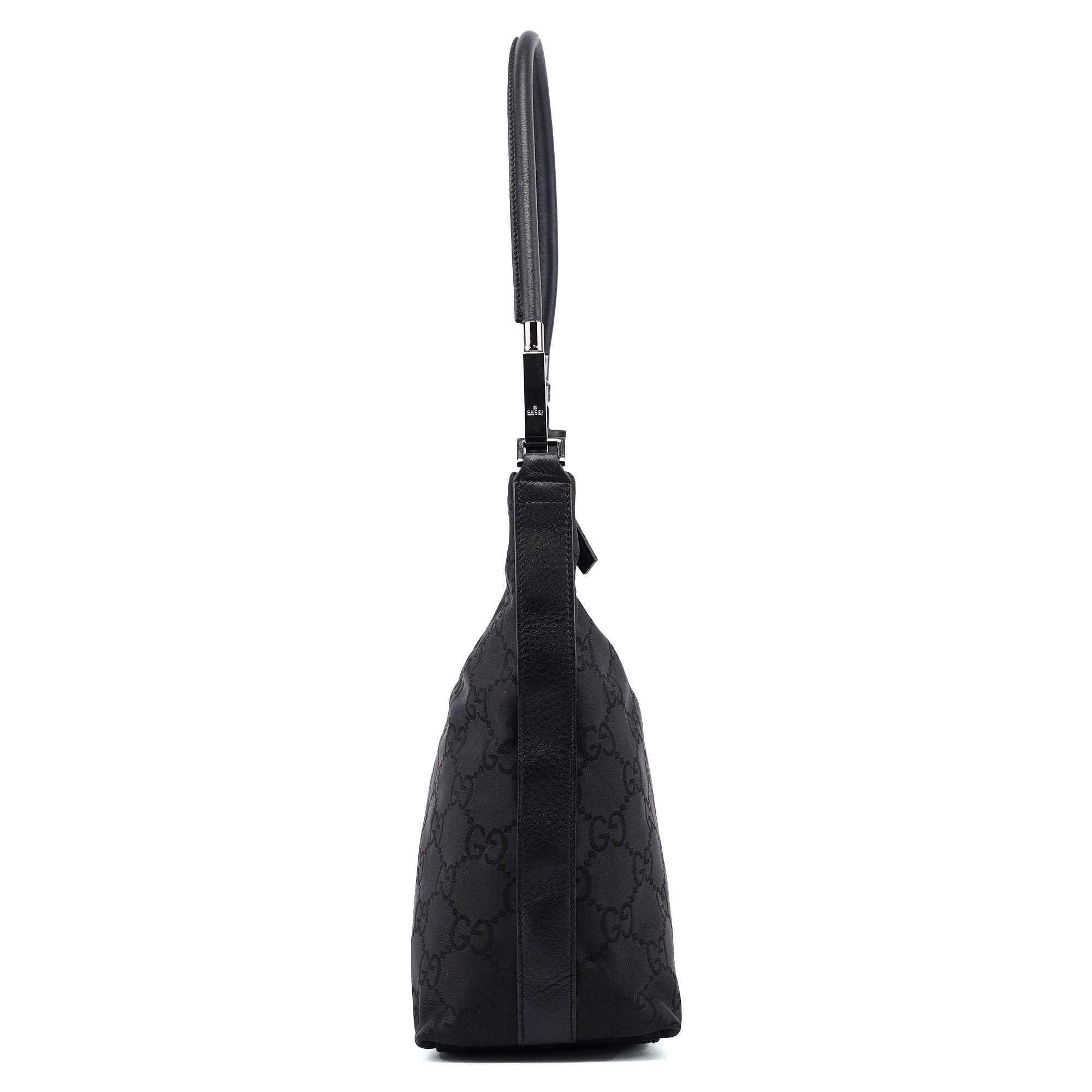 Gucci 28335 Black GG Hobo Shoulder Bag