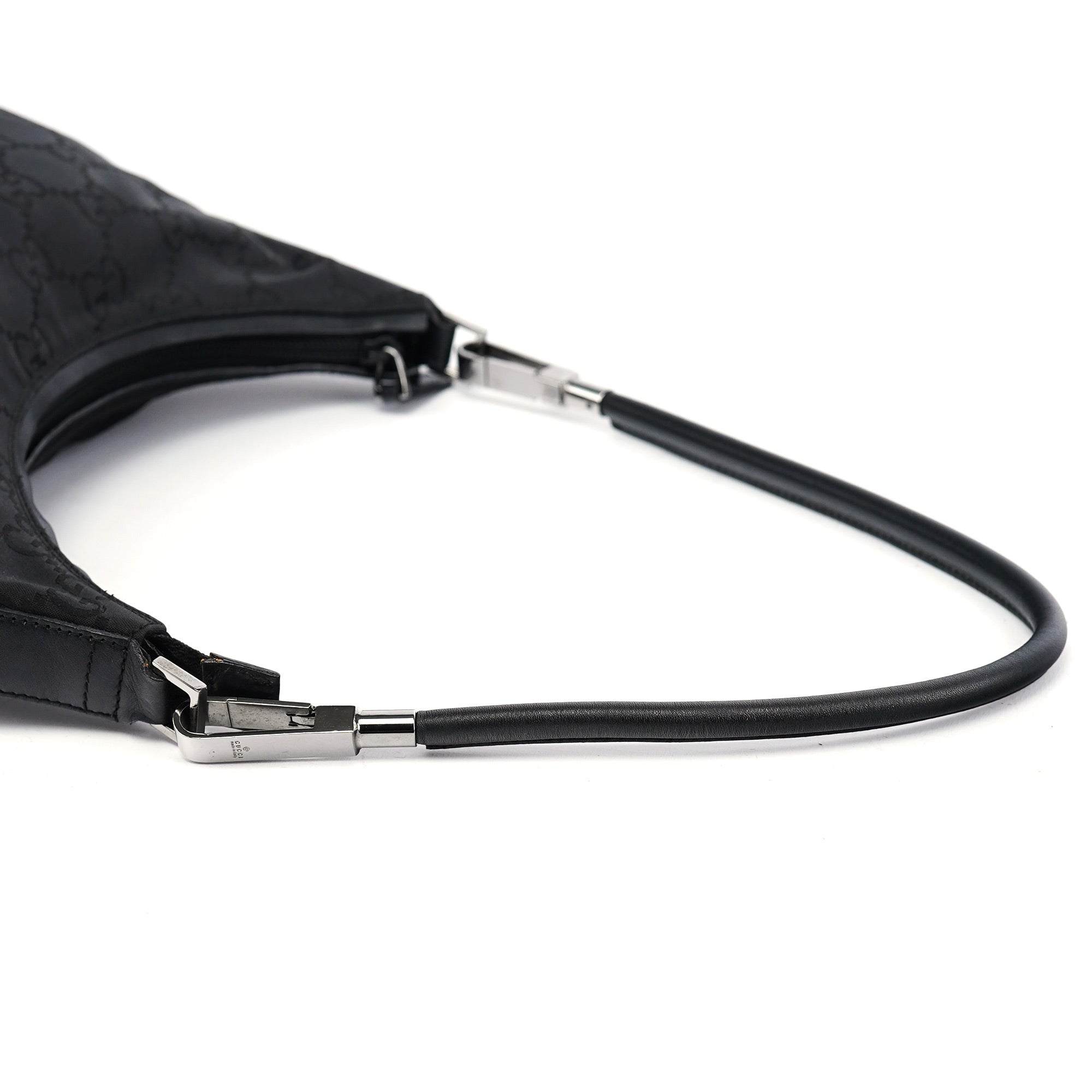 Gucci 28335 Black GG Hobo Shoulder Bag