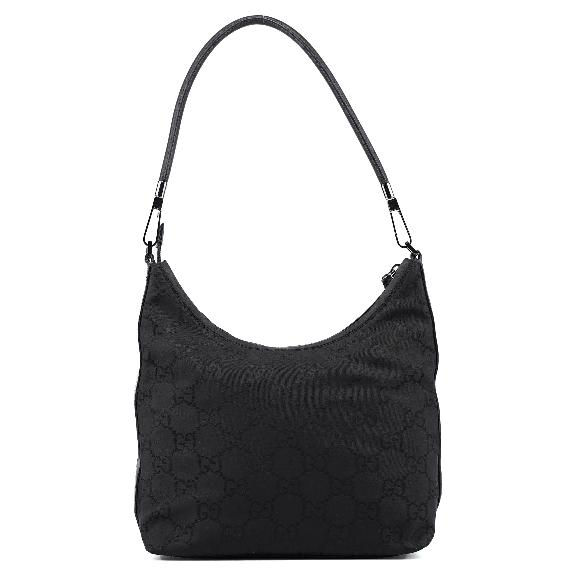 Gucci 28335 Black GG Hobo Shoulder Bag