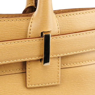 Gucci 28711 Beige Leather Tote Bag