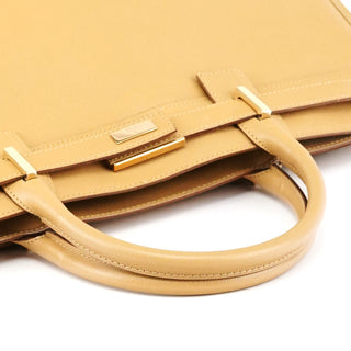 Gucci 28711 Beige Leather Tote Bag