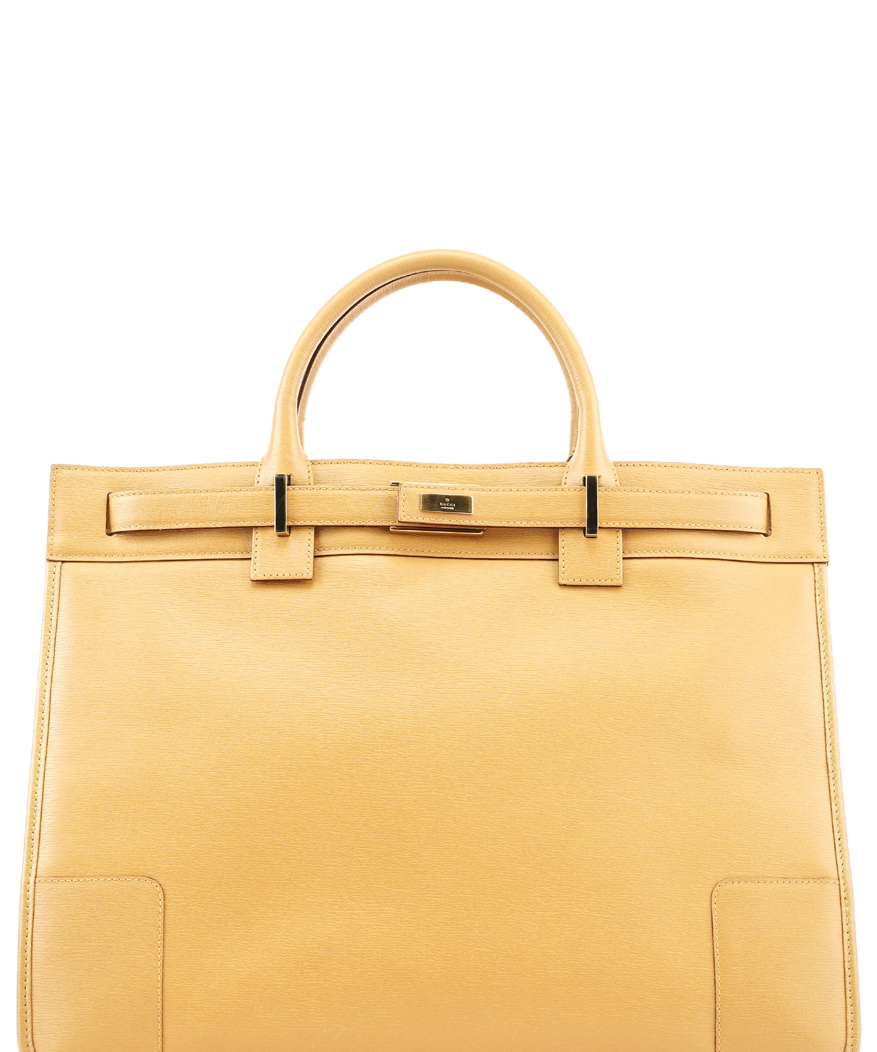 Gucci 28711 tote i beige läder