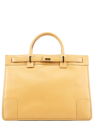 Gucci 28711 Beige Leather Tote Bag