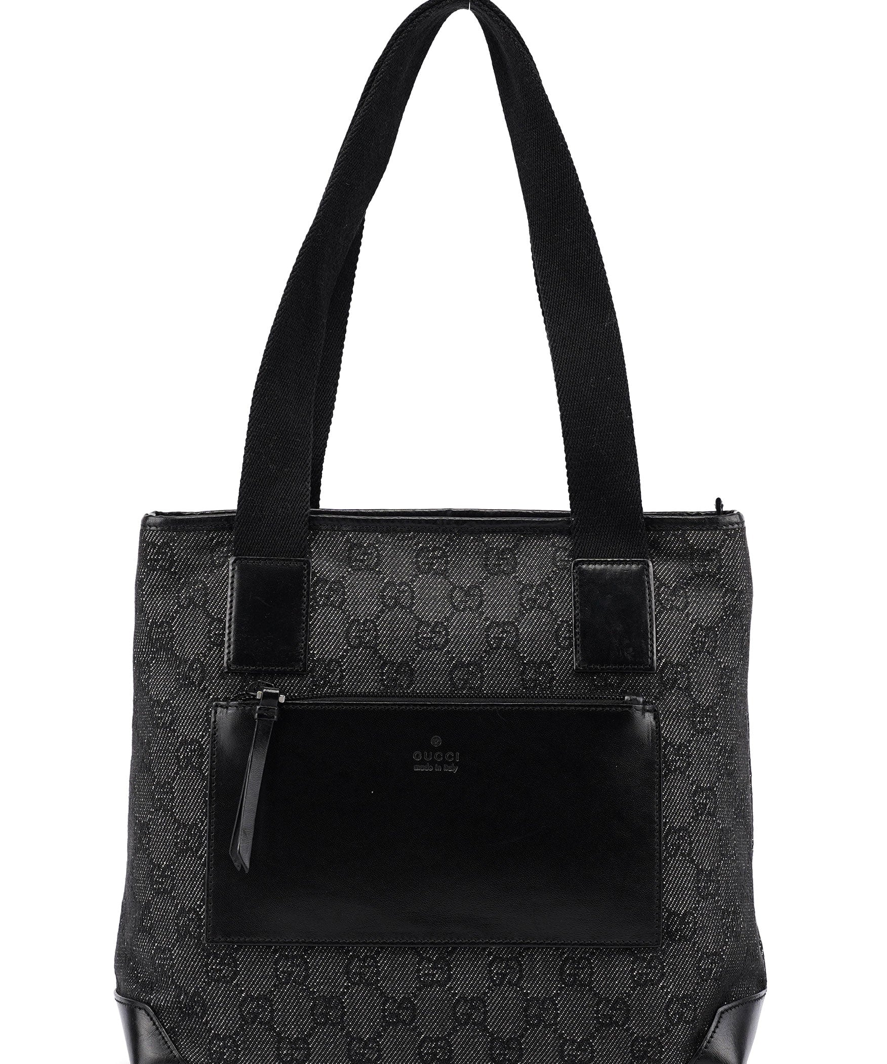 Gucci 28893 Anthracite GG Denim Tote Bag