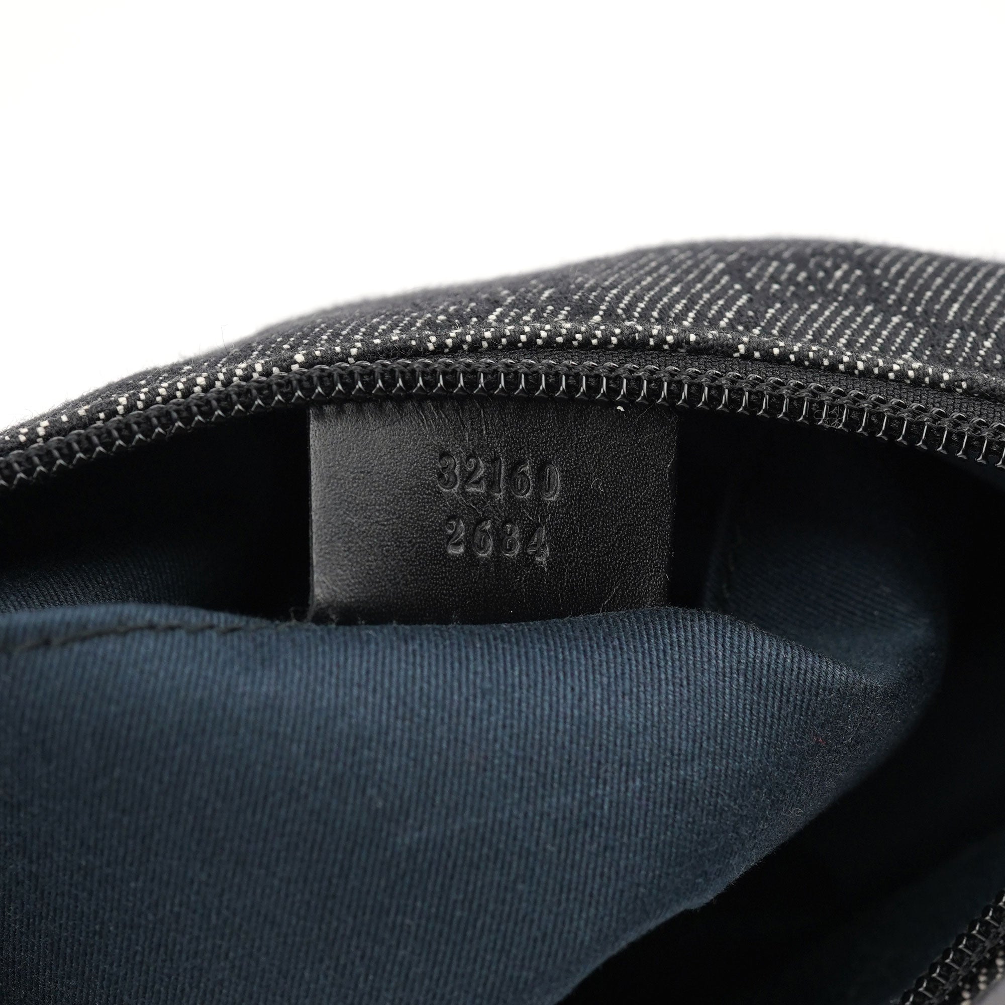 Gucci 32160 Anthracite Denim GG Shoulder Bag