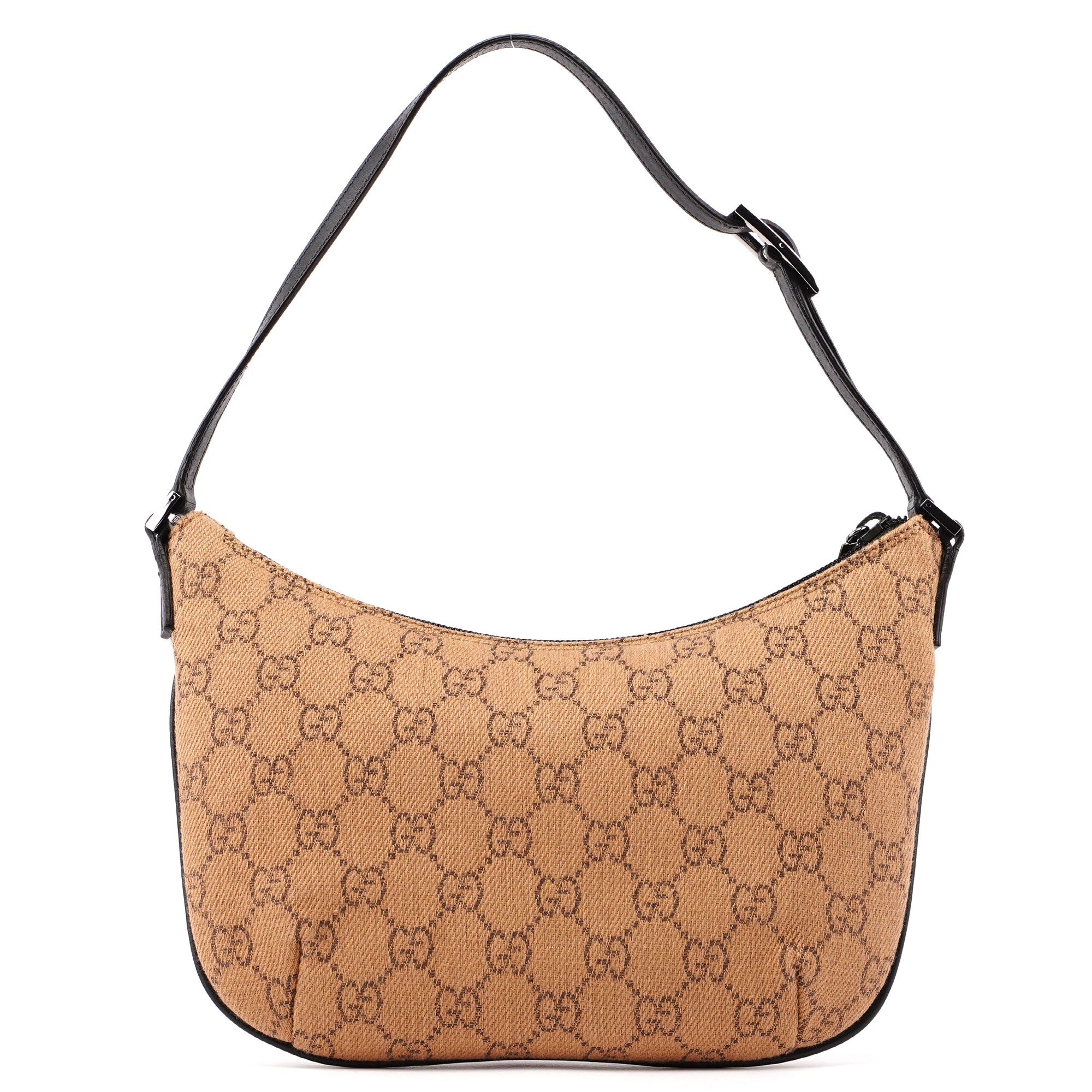 Gucci 32160 Beige Wool GG Shoulder Bag