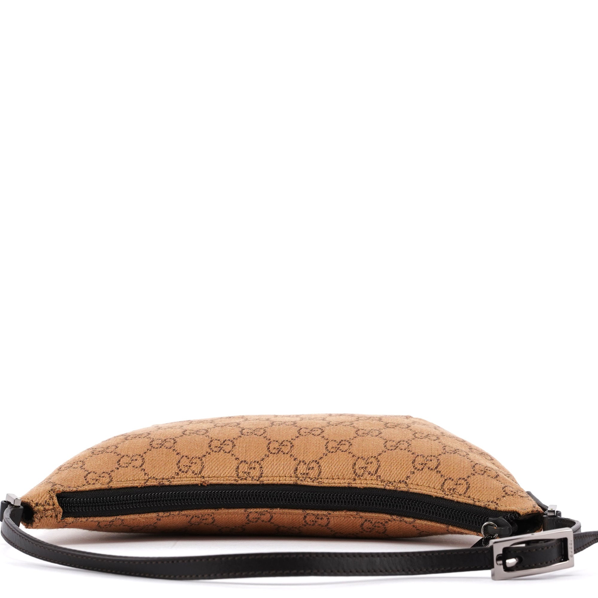 Gucci 32160 Beige Wool GG Shoulder Bag