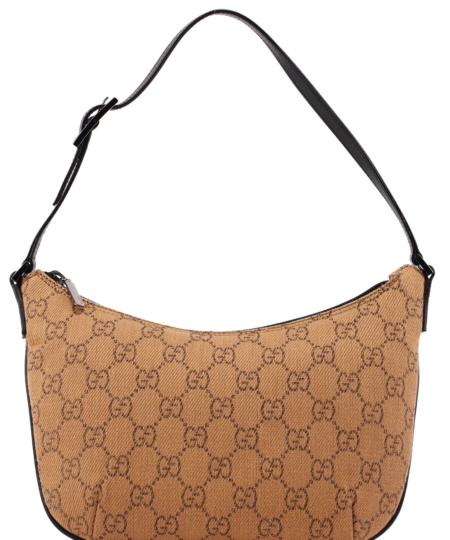 Gucci 32160 Beige Wool GG Shoulder Bag
