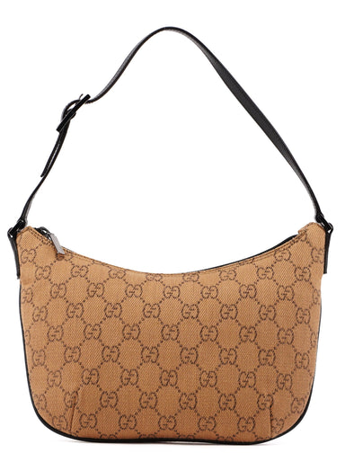 Gucci 32160 Beige Wool GG Shoulder Bag