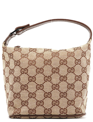 Gucci 34080 Beige Brown GG Handbag